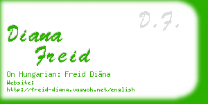 diana freid business card